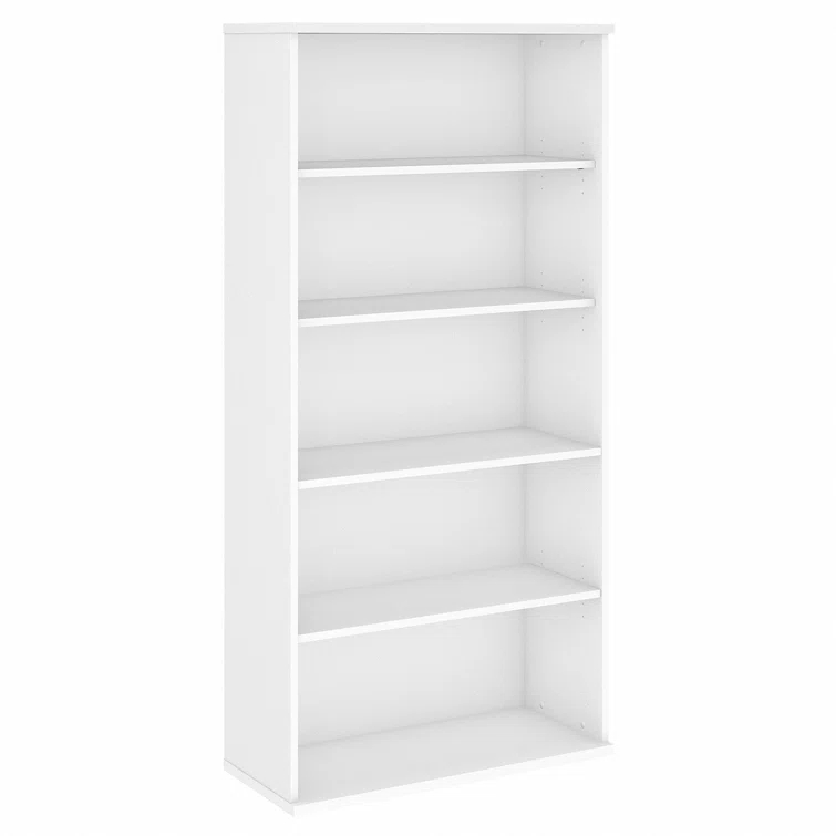 Bush Business Furniture Hybrid Tall 5 Shelf Bookcase