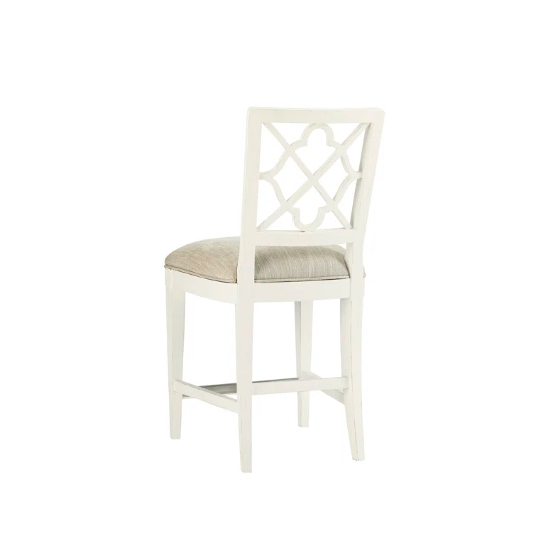 Ivory Key Upholstered Counter Stool