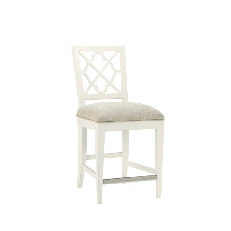 Ivory Key Upholstered Counter Stool