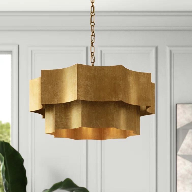 Carney 6 Light Metal Dimmable Tiered Chandelier