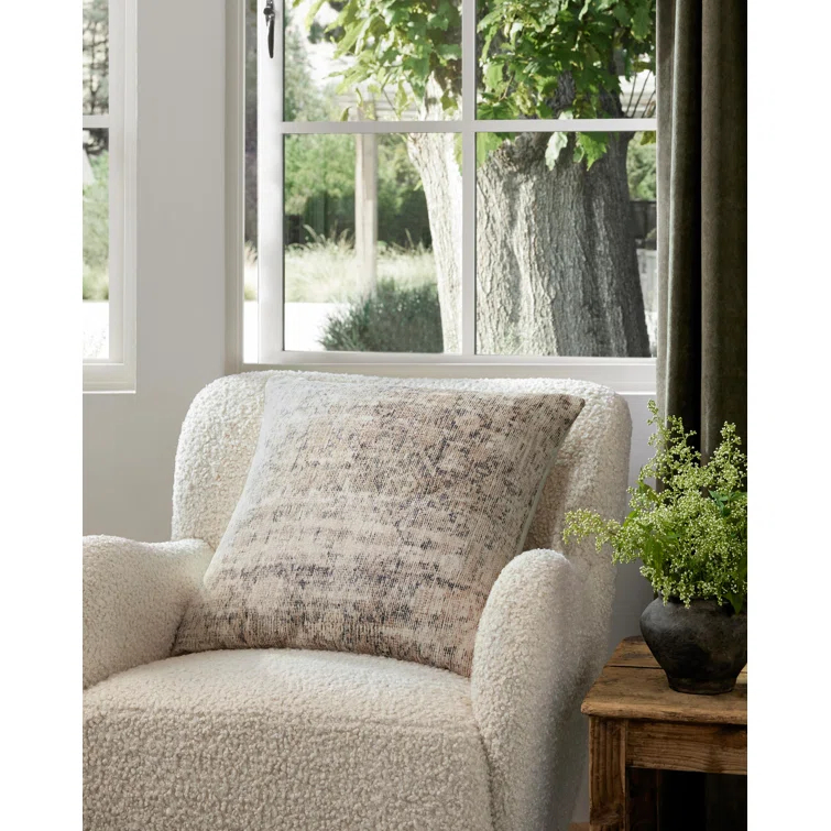 Larkspur Damask Throw Pillow