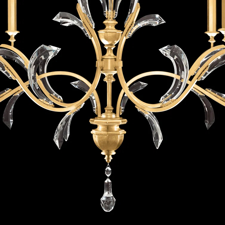 Beveled Arcs 6 - Light Tiered Chandelier