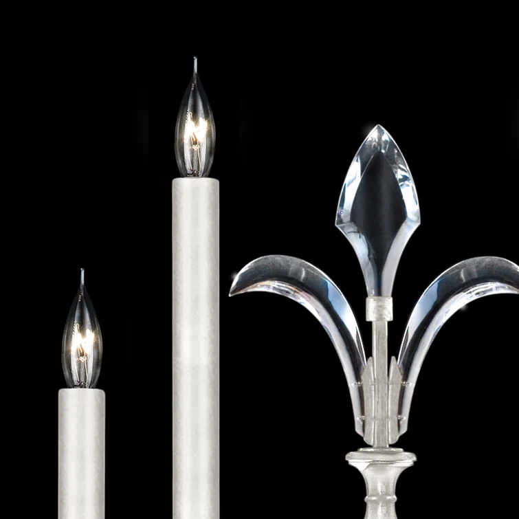 Beveled Arcs Candle Wall Light