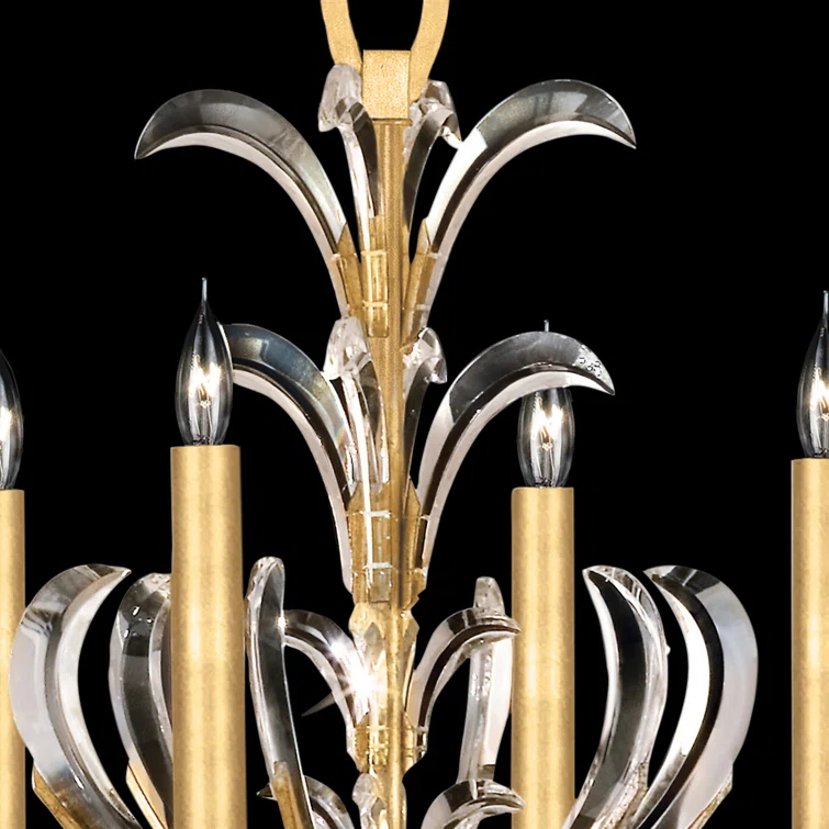 Beveled Arcs 37" Round Chandelier