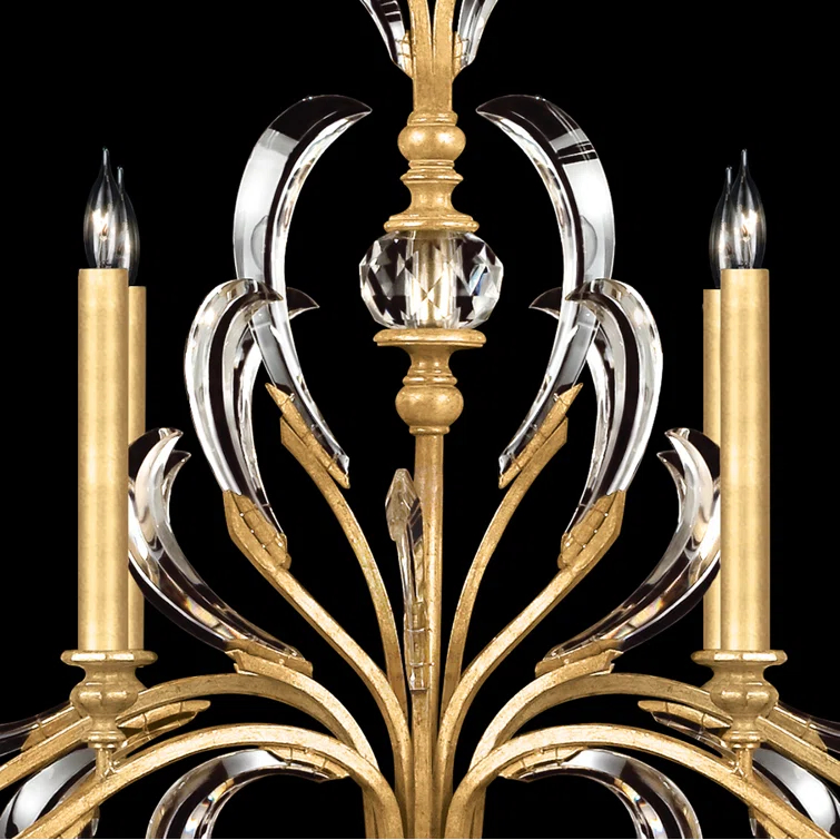 Beveled Arcs 44" Oblong Chandelier