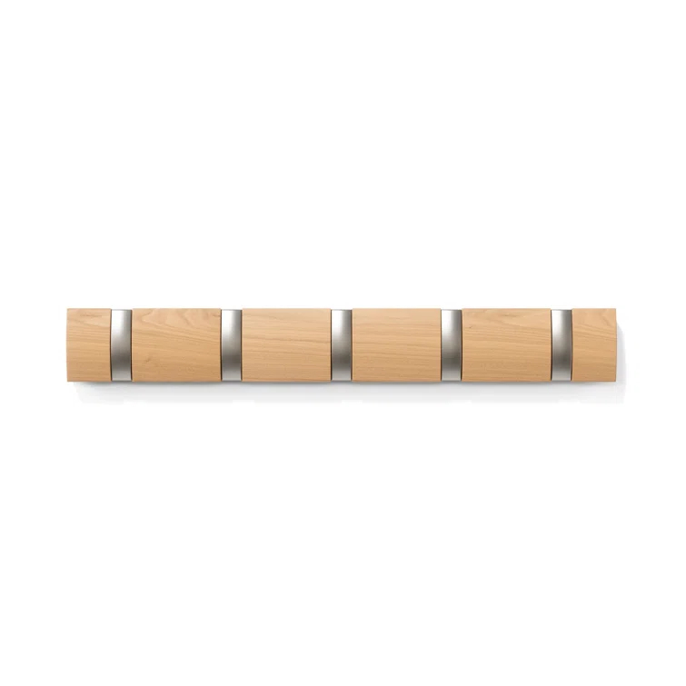 Flip 5 - Hook Solid Wood Coat Rack
