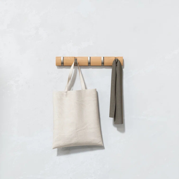 Flip 5 - Hook Solid Wood Coat Rack