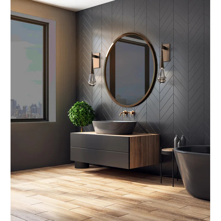 Raindrop LED Armed Sconce