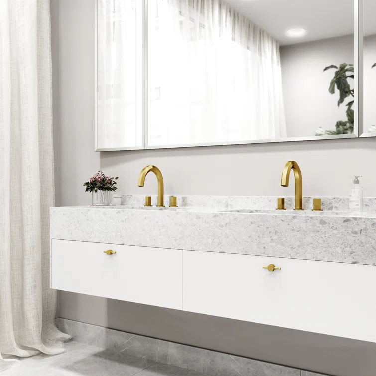 Hart 9" H Two Handle Widespread Bathroom Faucet