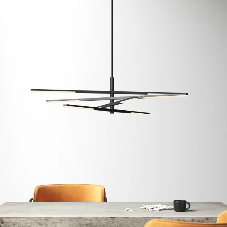 Erik 8 Light Metal Dimmable LED Sputnik Chandelier