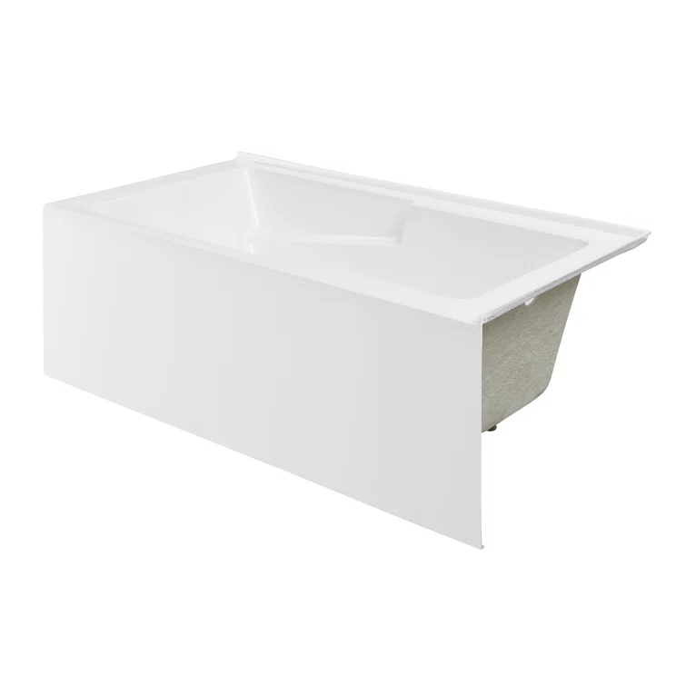 Claire 60" x 32" Alcove Tub with Corner Apron