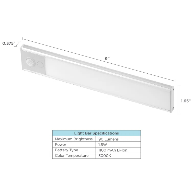 LED 9'' Under Cabinet Light Bar