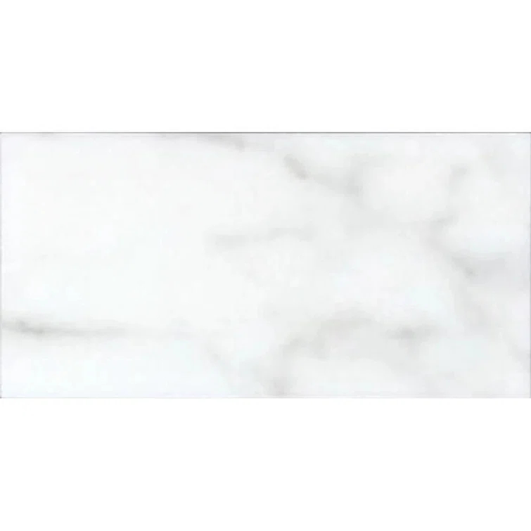 3" x 6" Marble Look Subway Wall & Floor Tile