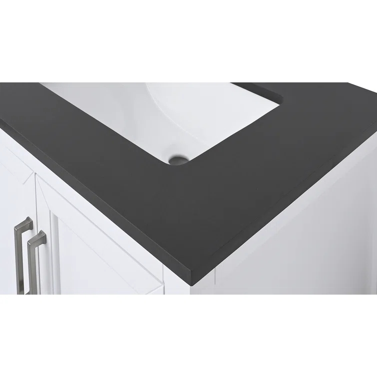25'' Quartz Single Bathroom Vanity Top with Sink