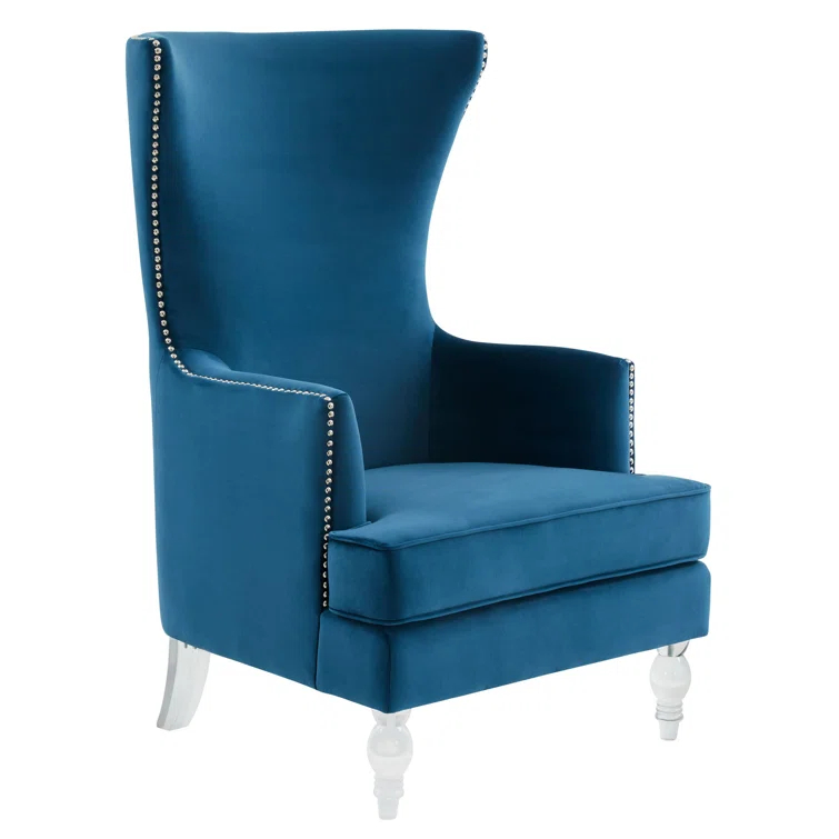 Bree 73.914Cm Wide Velvet Wingback Chair