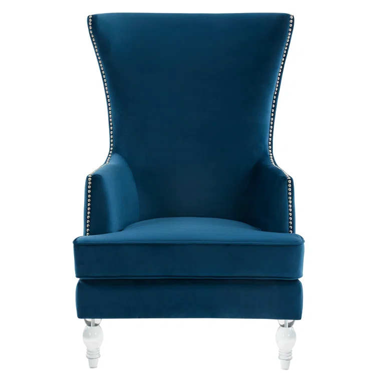 Bree 73.914Cm Wide Velvet Wingback Chair