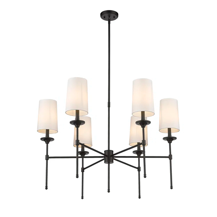 Hayse 6 - Light Dimmable Classic / Traditional Chandelier