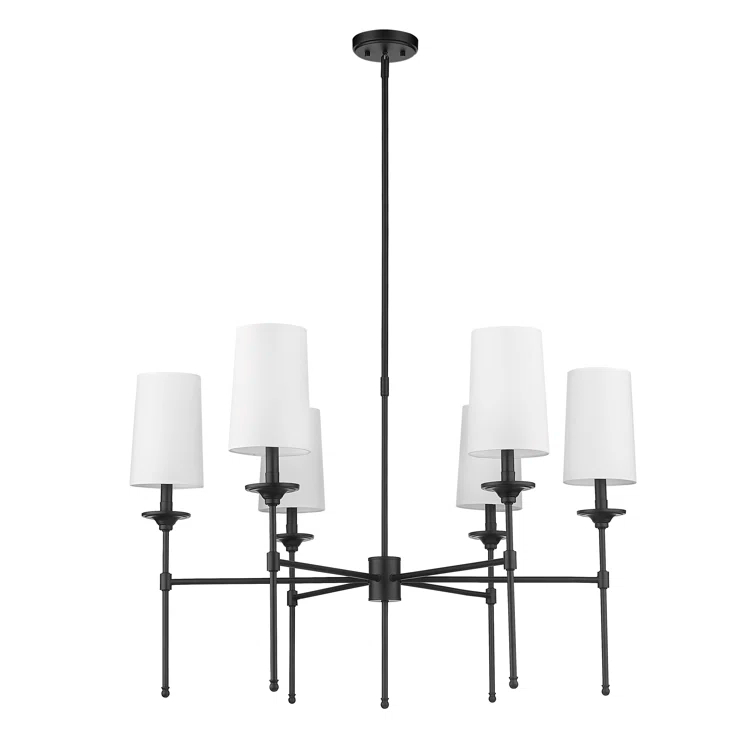Hayse 6 - Light Dimmable Classic / Traditional Chandelier
