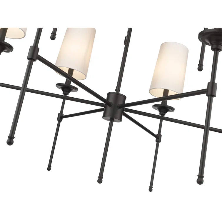 Hayse 9 - Light Dimmable Tiered Chandelier