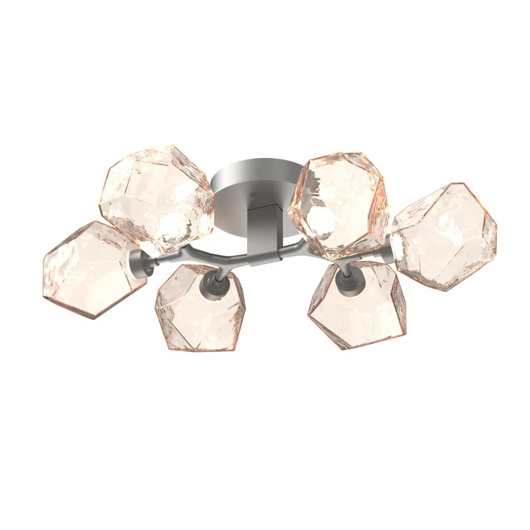Gem Glass LED Flush Mount