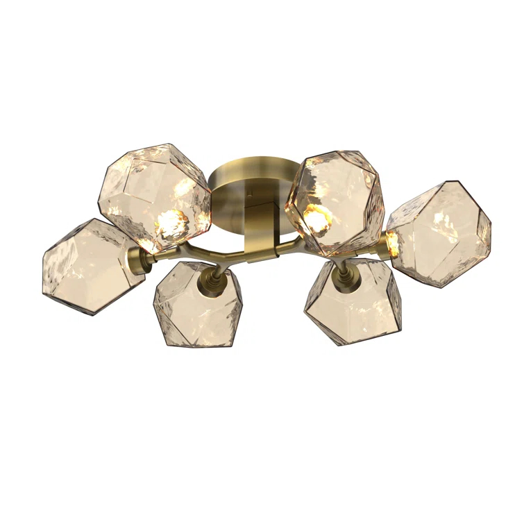 Gem Glass LED Flush Mount