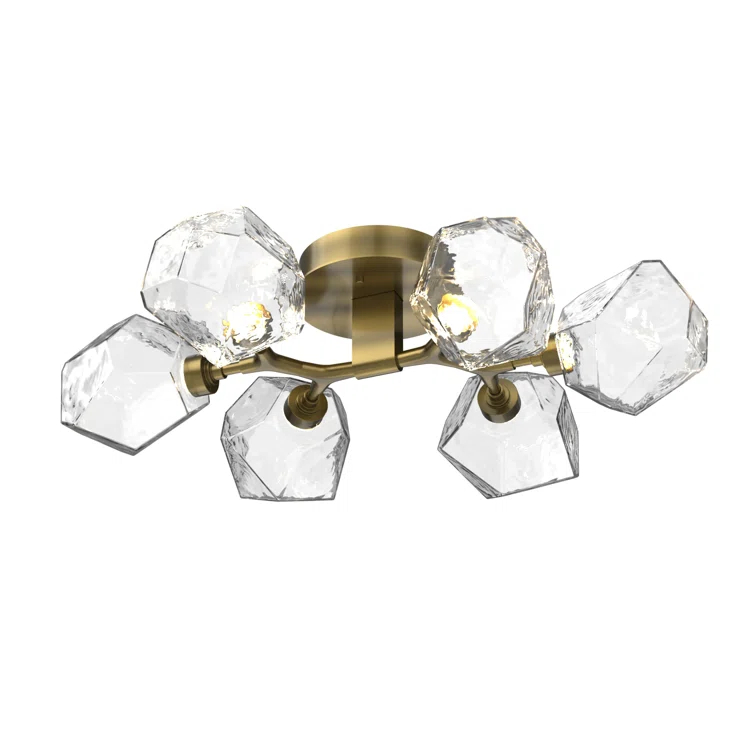 Gem Glass LED Flush Mount