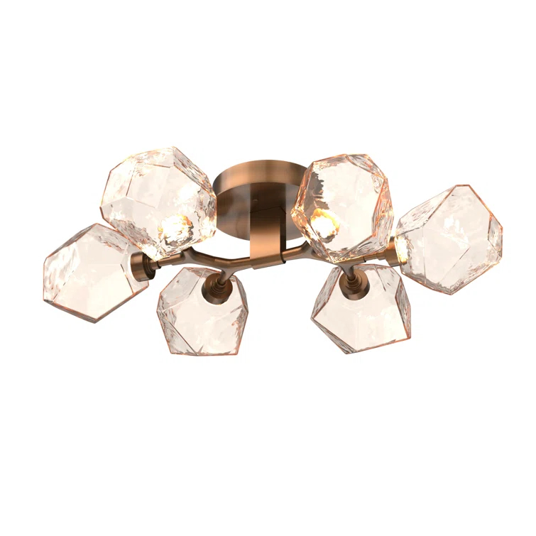Gem Glass LED Flush Mount