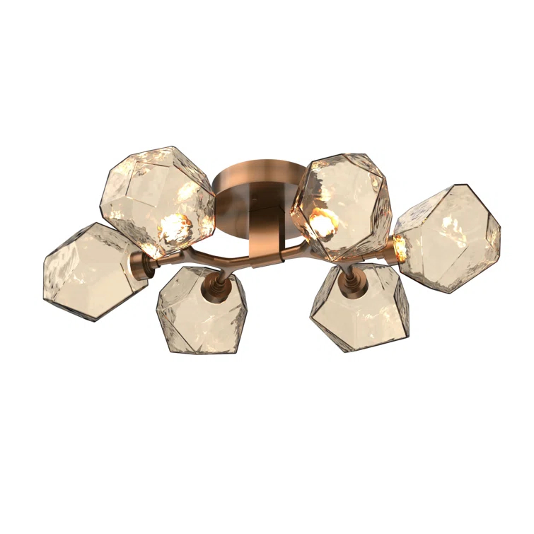 Gem Glass LED Flush Mount