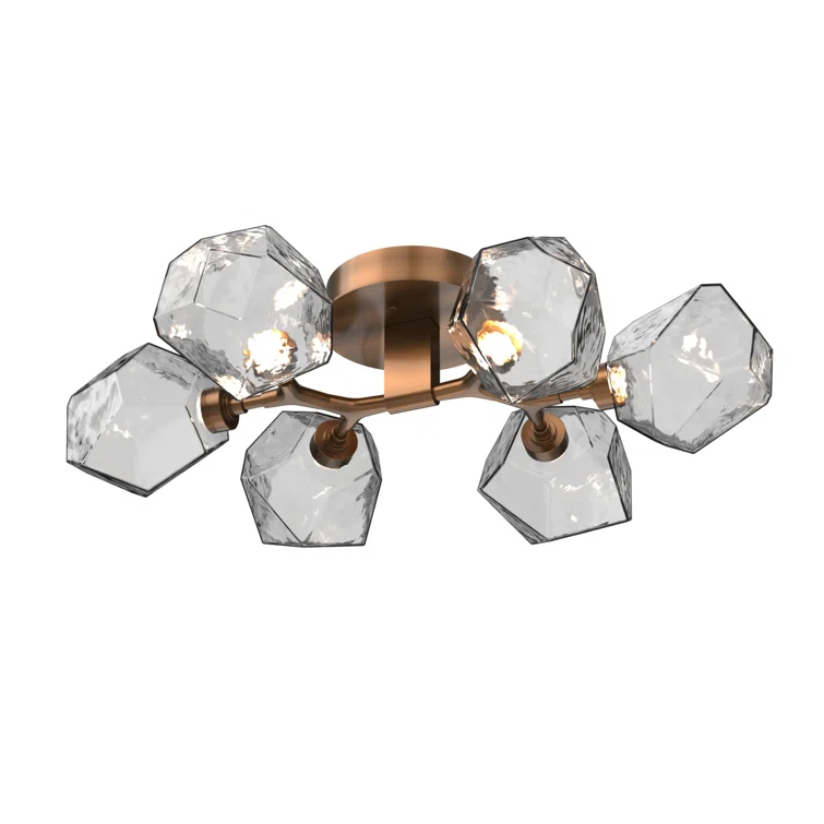 Gem Glass LED Flush Mount