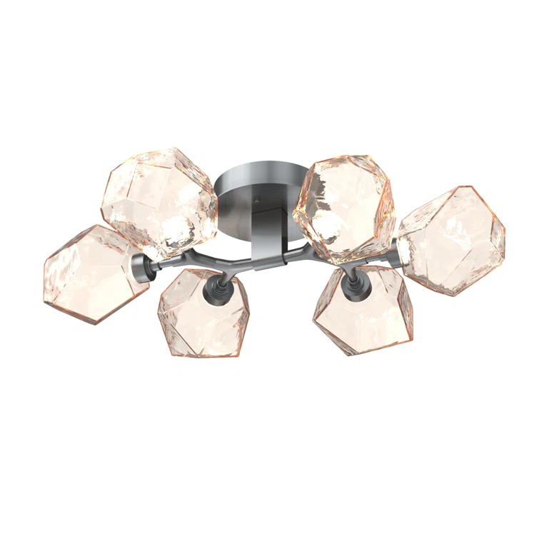 Gem Glass LED Flush Mount