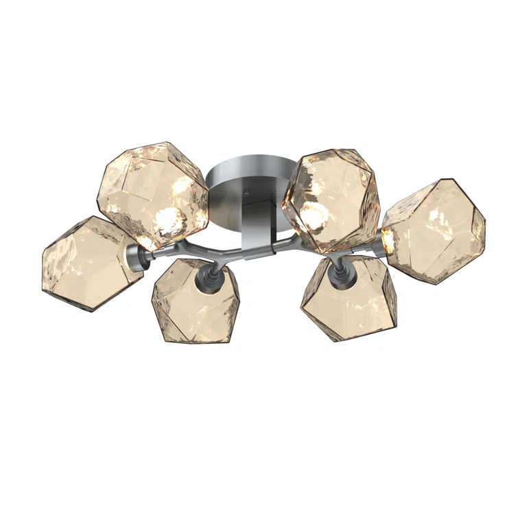 Gem Glass LED Flush Mount