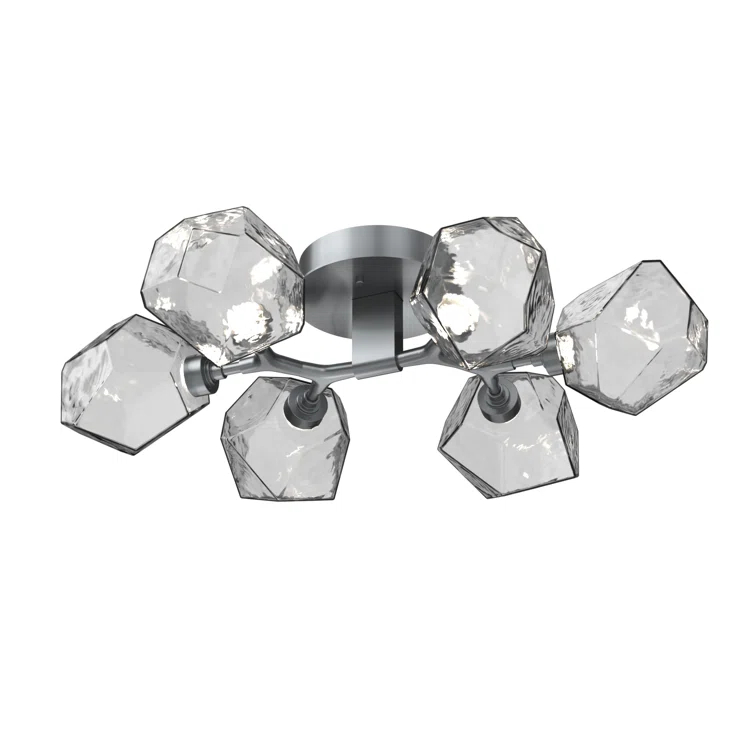 Gem Glass LED Flush Mount