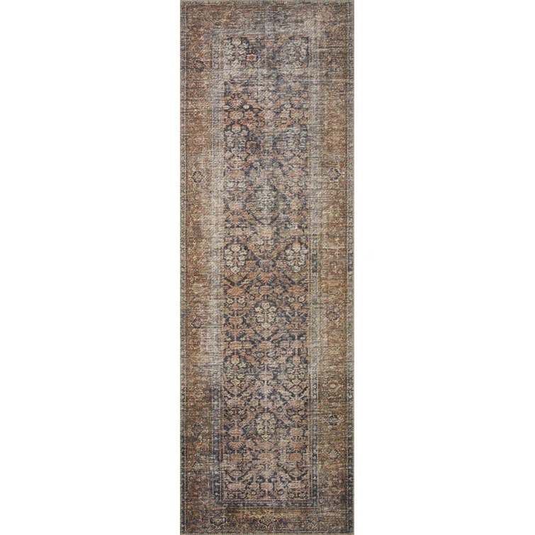Billie Oriental Ink / Salmon Area Rug