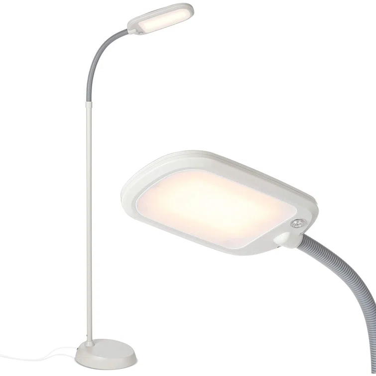 Brightech Litespan Slim 55 in. Industrial Dimmable LED Directional Task Floor Lamp