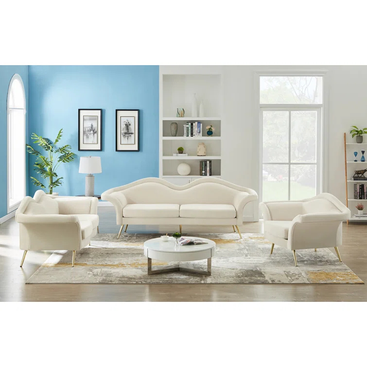 Annelotte 98'' Velvet Sofa