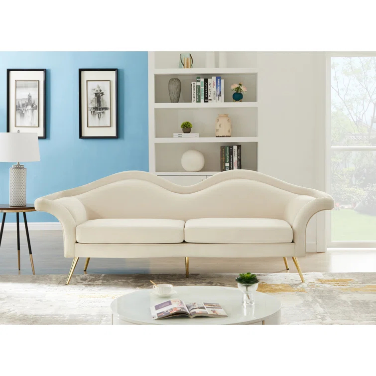 Annelotte 98'' Velvet Sofa