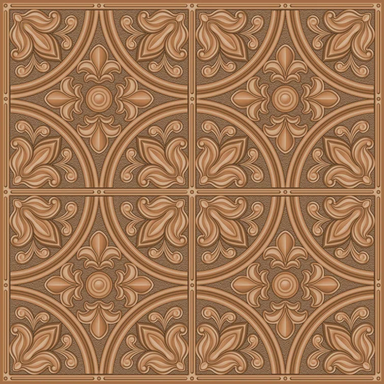 10.5'' W x 10.5'' L Peel and Stick Field Tile