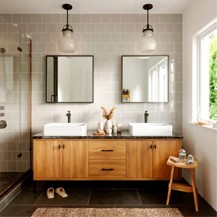 Karran Woodburn Single Handle Single Hole Vessel Bathroom Faucet With Matching Pop-up Drain