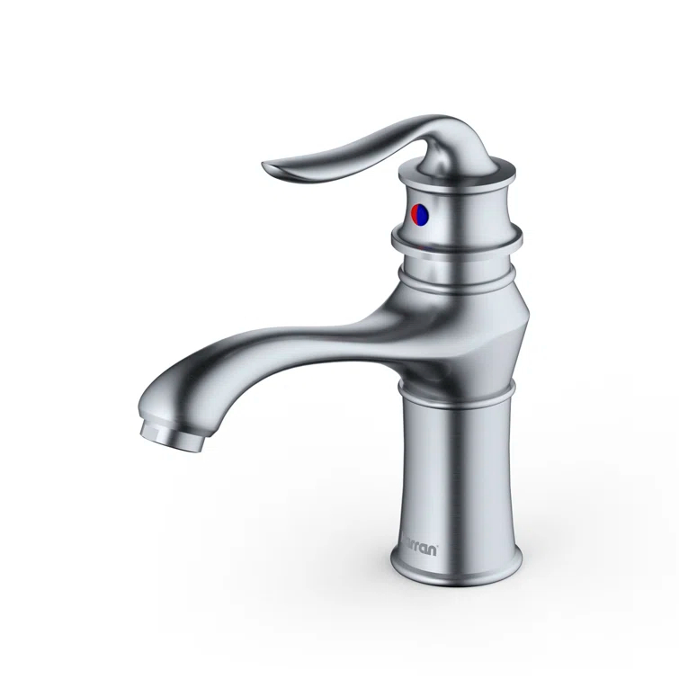 Karran Dartford Single Handle Single Hole Basin Bathroom Faucet With Matching Pop-up Drain