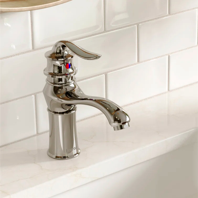 Karran Dartford Single Handle Single Hole Basin Bathroom Faucet With Matching Pop-up Drain