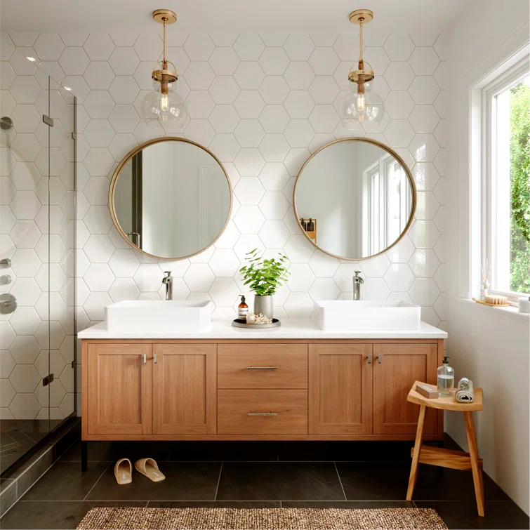 Karran Woodburn Single Handle Single Hole Vessel Bathroom Faucet With Matching Pop-up Drain