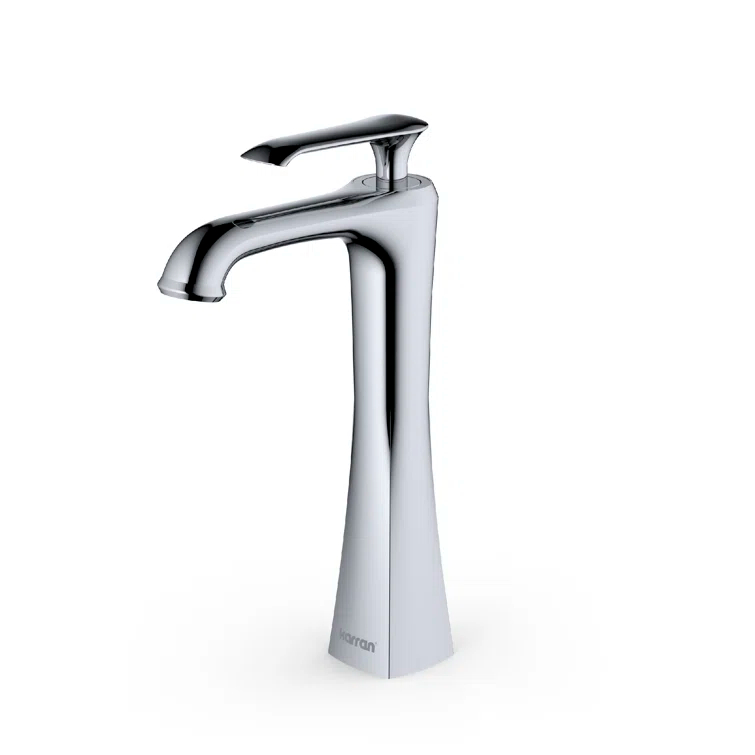 Karran Woodburn Single Handle Single Hole Vessel Bathroom Faucet With Matching Pop-up Drain