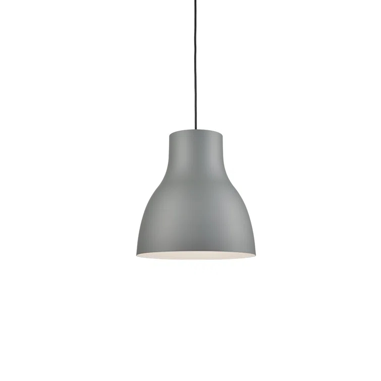 Gray Aluminum 16" Modern Pendant Light