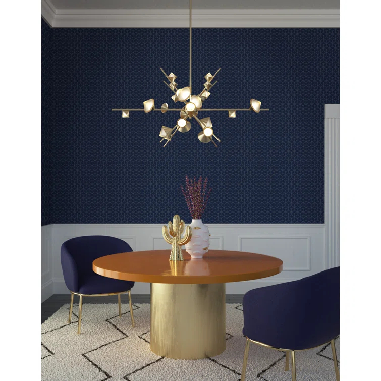 Geode Dimmable LED Sputnik Modern Linear Chandelier