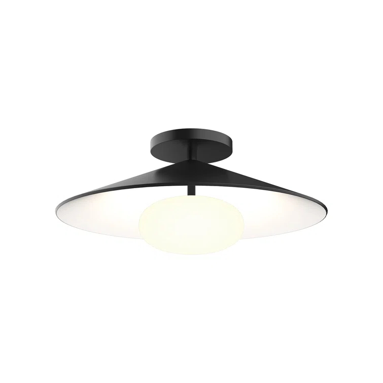 Cruz Glass LED Semi Flush Mount
