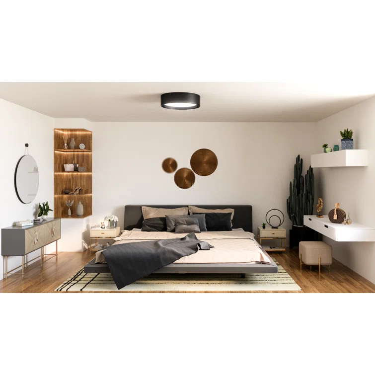 Dalton Fabric LED Flush Mount