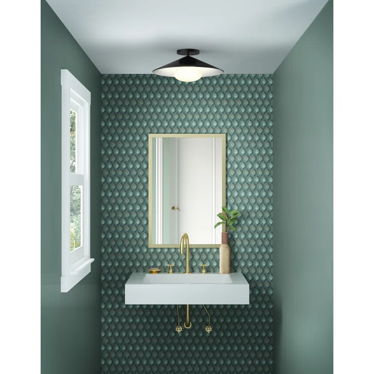 Cruz Glass LED Semi Flush Mount