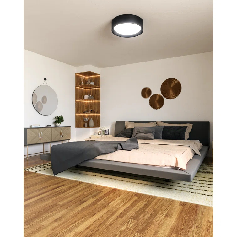 Dalton Fabric LED Flush Mount