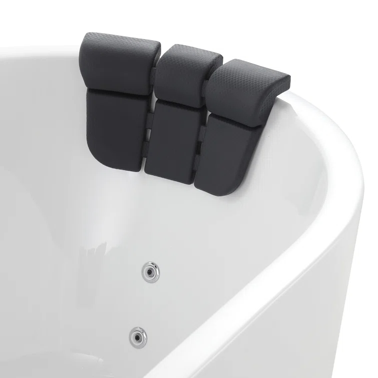 Empava EMP-67AIS01 67'' x 28.7'' Freestanding Whirlpool Plastic / Acrylic Bathtub with Faucet