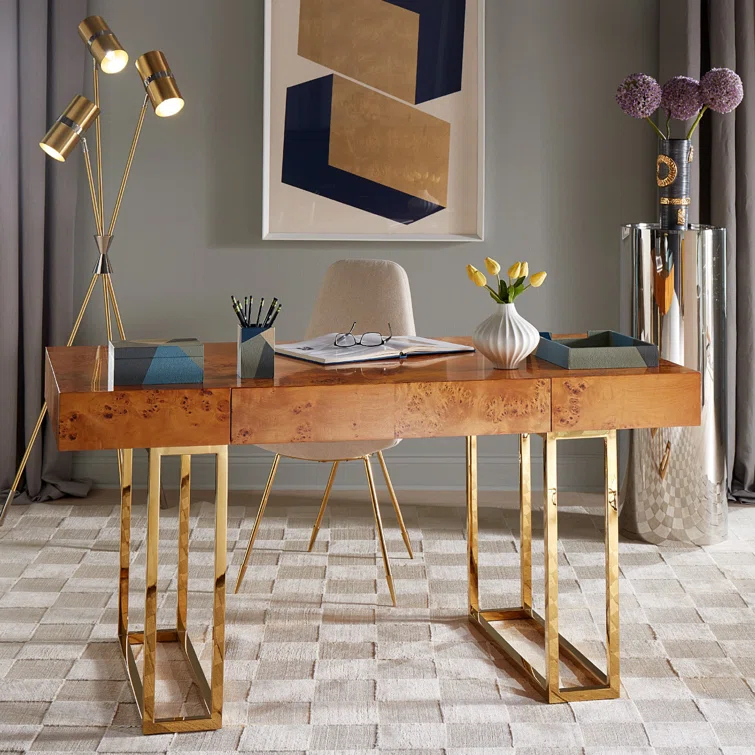 Jonathan Adler Bond Executive Desk - Burled Mappa
